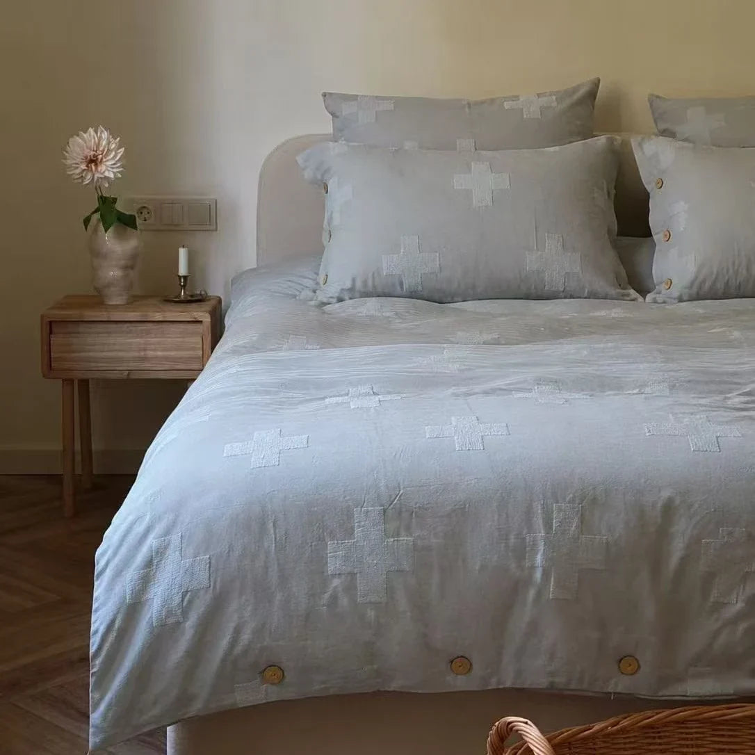 Bedding Set Breathable Cotton Jacquard Temperature-Regulating