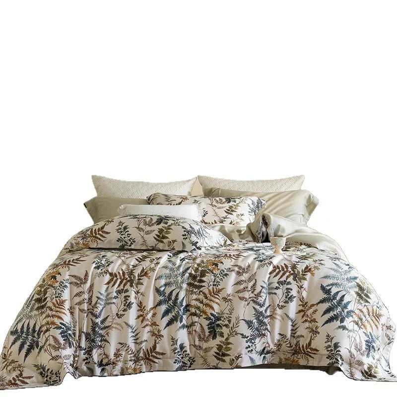 Bedding Set Cooling Lyocell 4-Piece Botanical Print