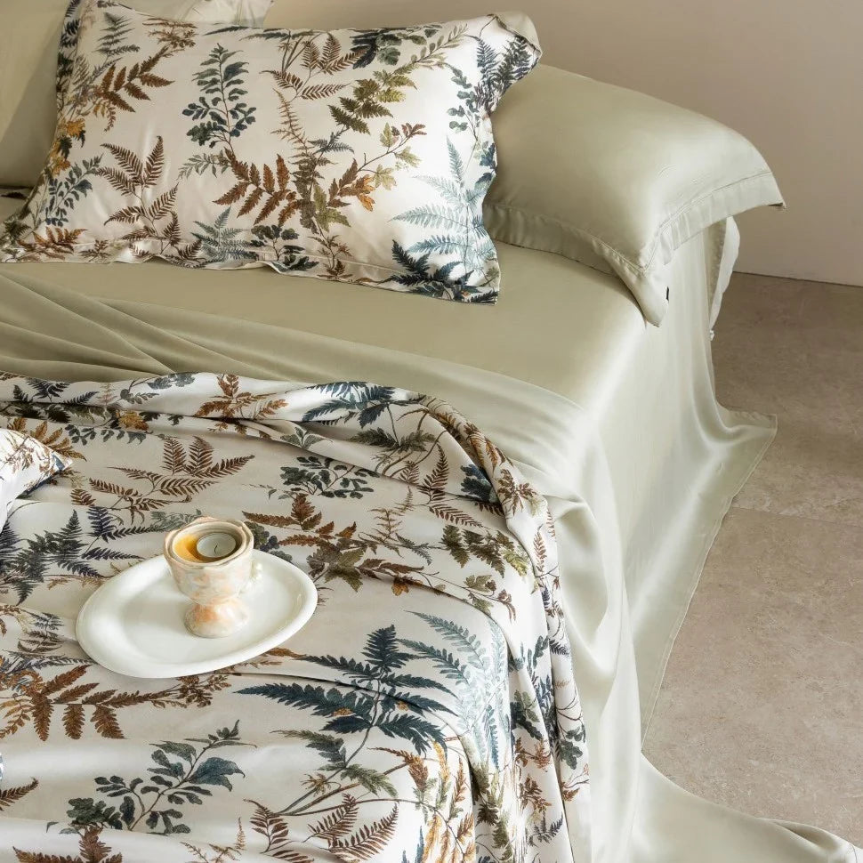 Bedding Set Cooling Lyocell 4-Piece Botanical Print