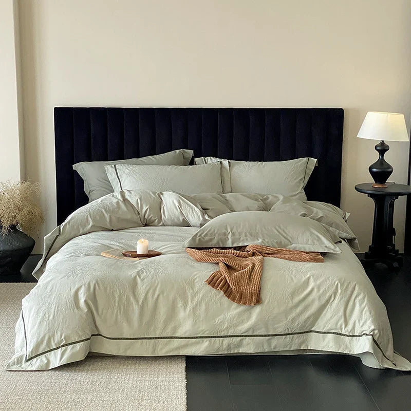 Bedding Set Cotton-Linen Breathable Hotel Closure