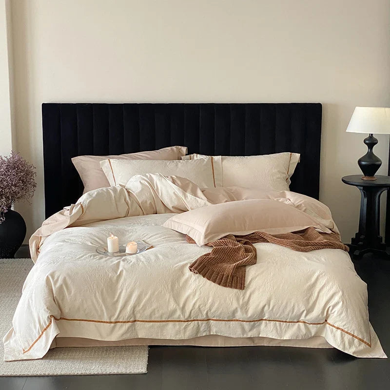 Bedding Set Cotton-Linen Breathable Hotel Closure