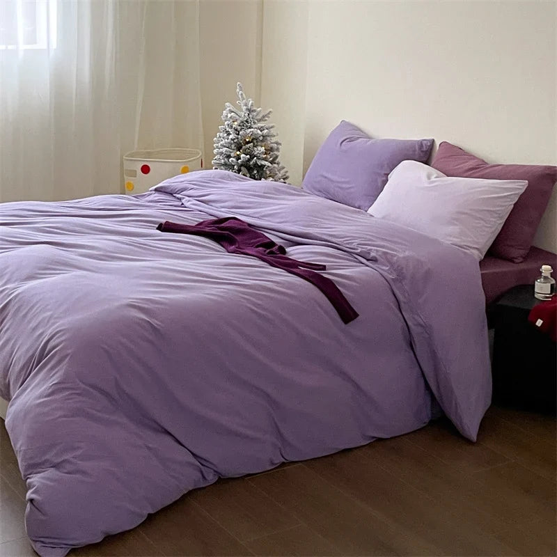Bedding Set Cotton Percale Breathable & Moisture-Managing Wrinkle-Resistant
