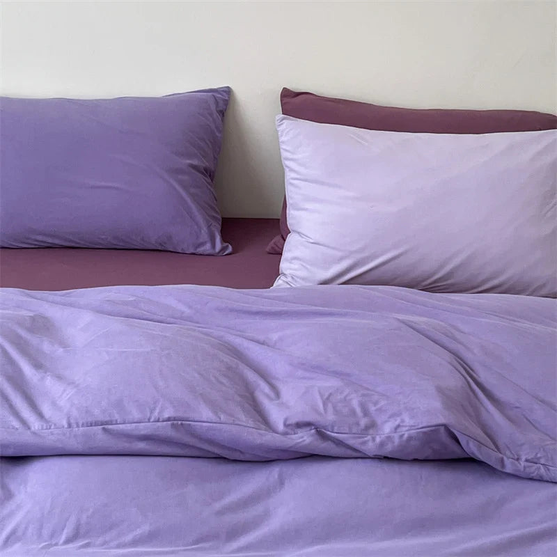 Bedding Set Cotton Percale Breathable & Moisture-Managing Wrinkle-Resistant