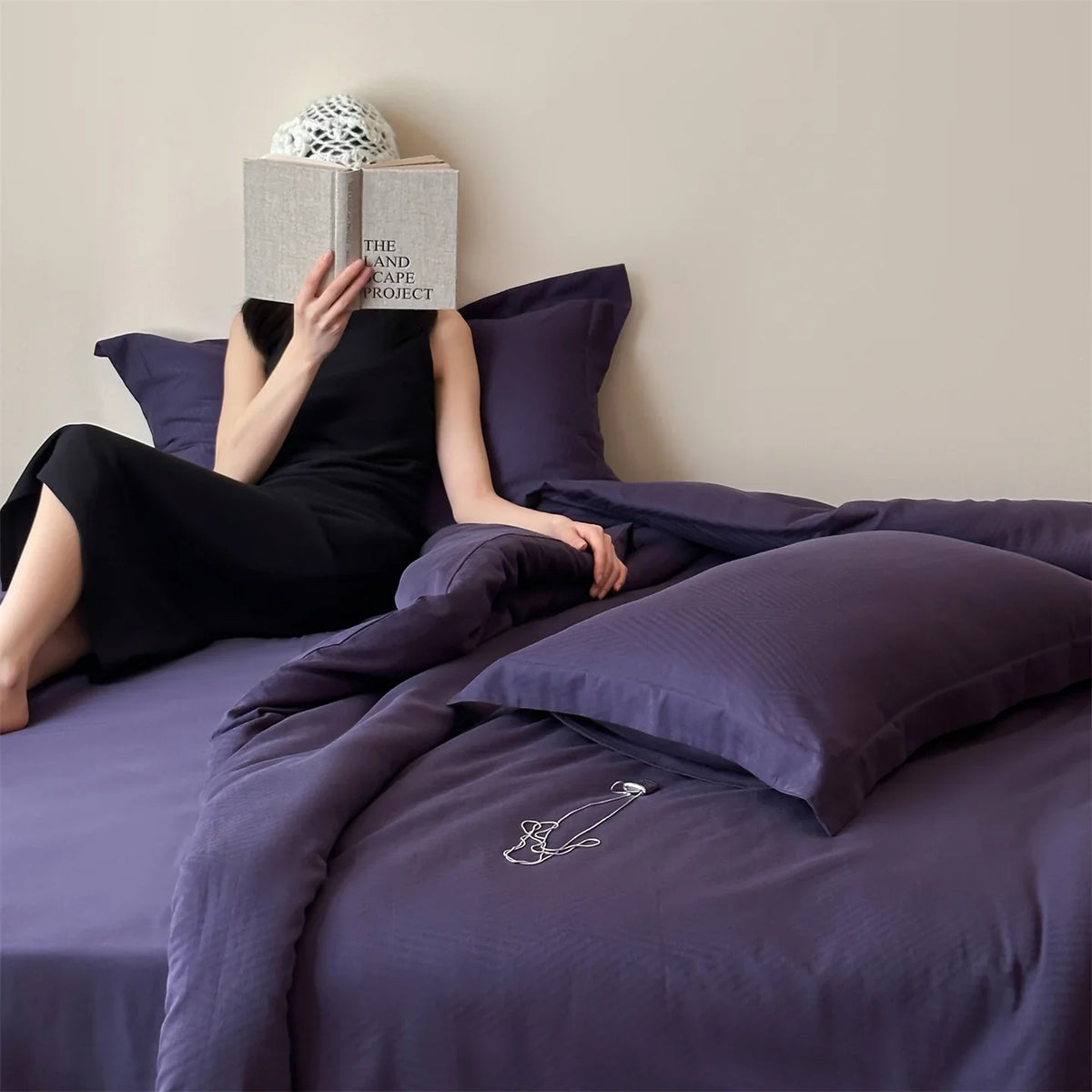 Bedding Set Cotton Satin Breathable & Temperature-Regulating