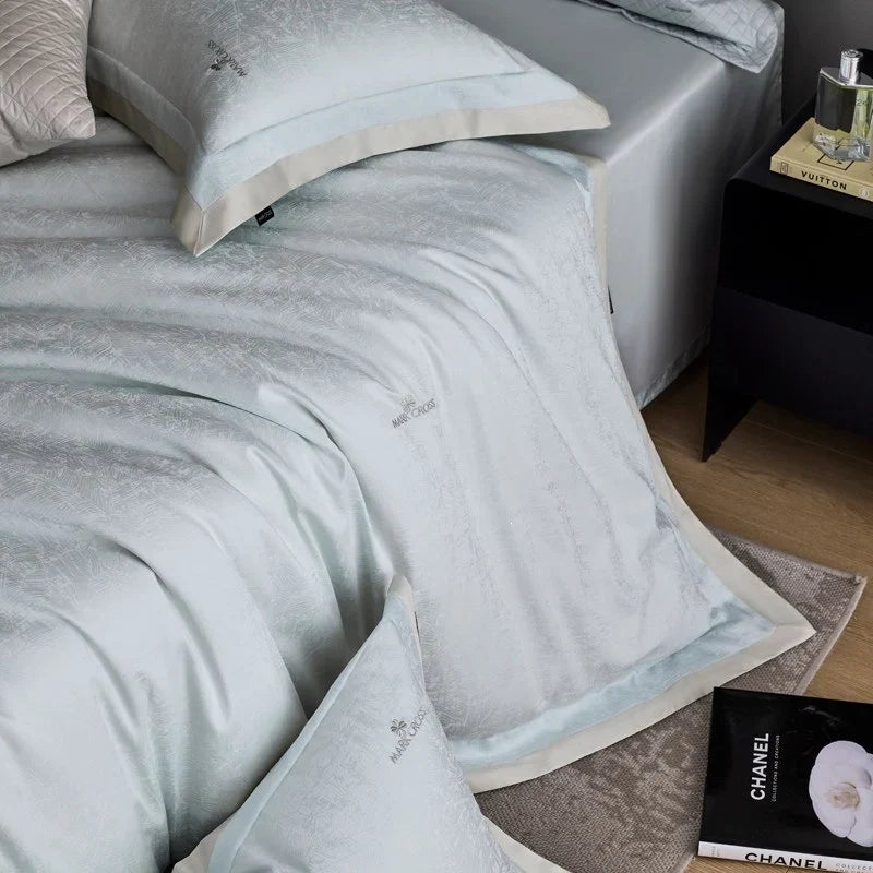 Bedding Set Fine Cotton Satin Jacquard Hotel-Style Closure
