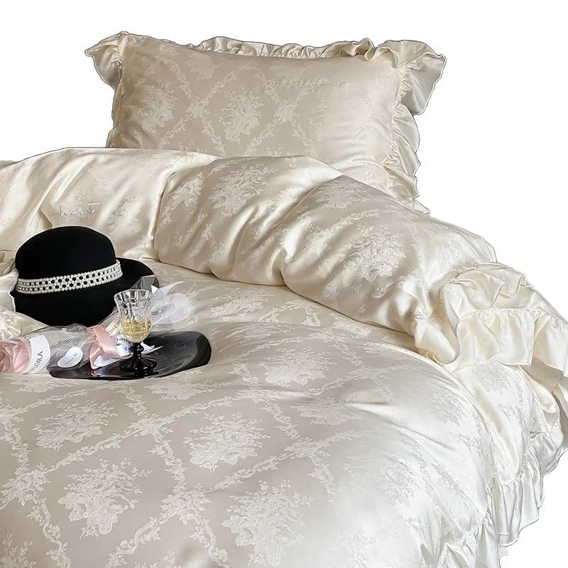 Bedding Set Jacquard Satin Temperature-Regulating