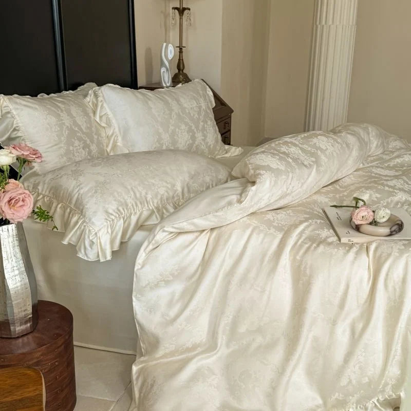 Bedding Set Jacquard Satin Temperature-Regulating