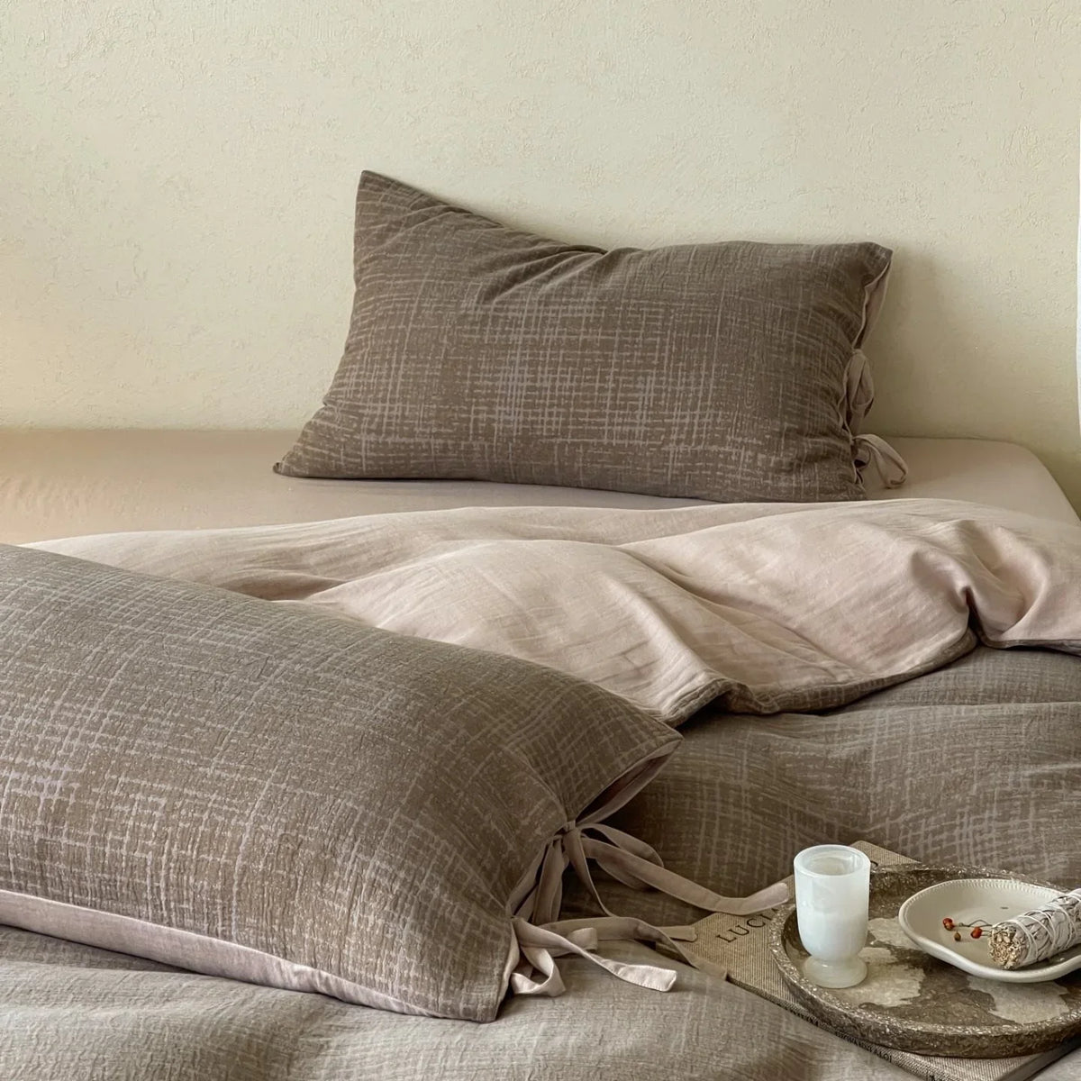 Bedding Set Reversible Cotton Satin