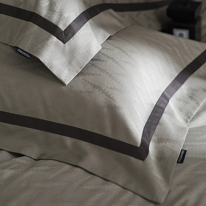Bedding Set Satin Cotton Breathable Easy-Care Set of 4