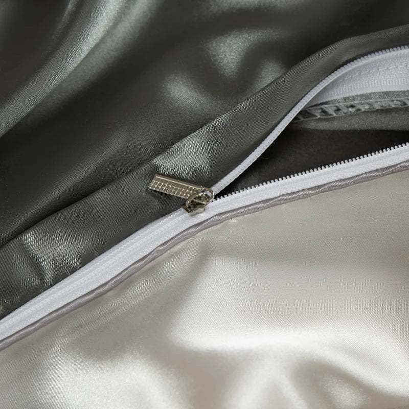 Bedding Set Silky Satin Breathable 4 Piece