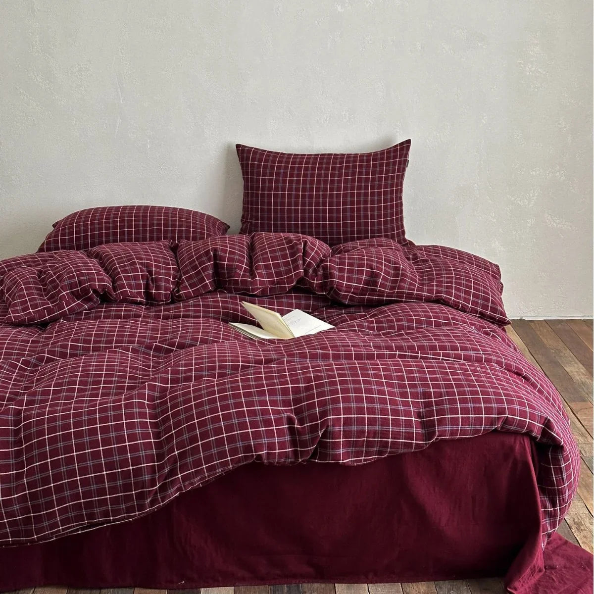 Bedding Set Soft-Washed Cotton Fine Lace Trim All-Season Comfort