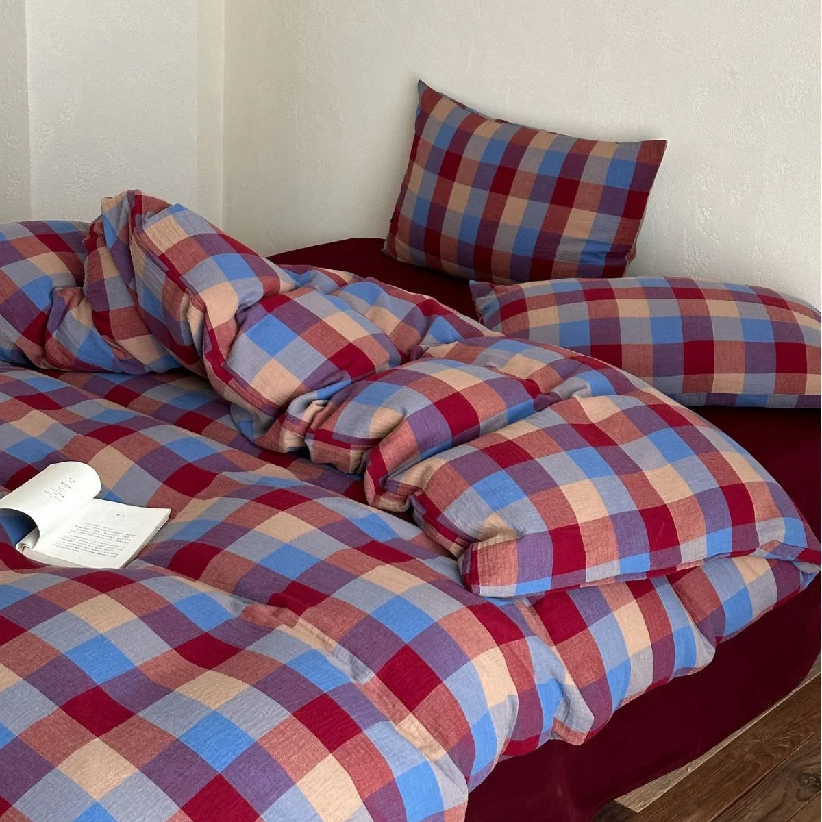 Bedding Set Soft-Washed Cotton Fine Lace Trim All-Season Comfort