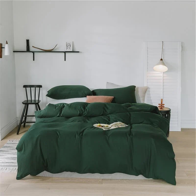 Bedding Set Temperature-Regulating Cotton Percale Wrinkle-Resistant