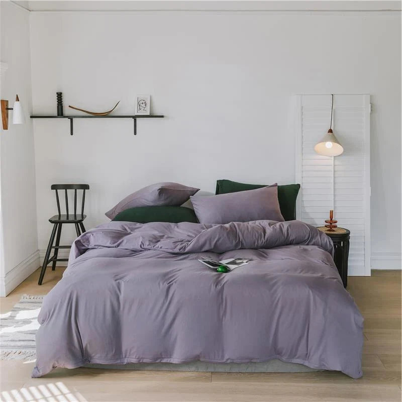 Bedding Set Temperature-Regulating Cotton Percale Wrinkle-Resistant