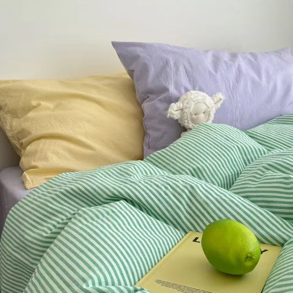 Bedding Set Washed Linen Temperature-Regulating