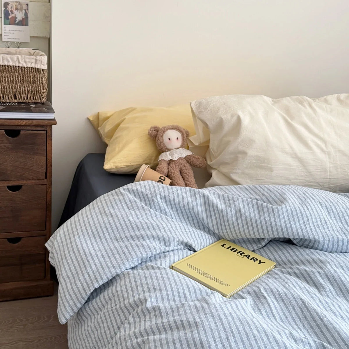 Bedding Set Washed Linen Temperature-Regulating
