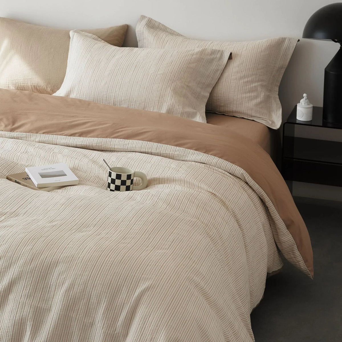 Bedding Set Yarn-Dyed Cotton Breathable & Colorfast 4-Piece