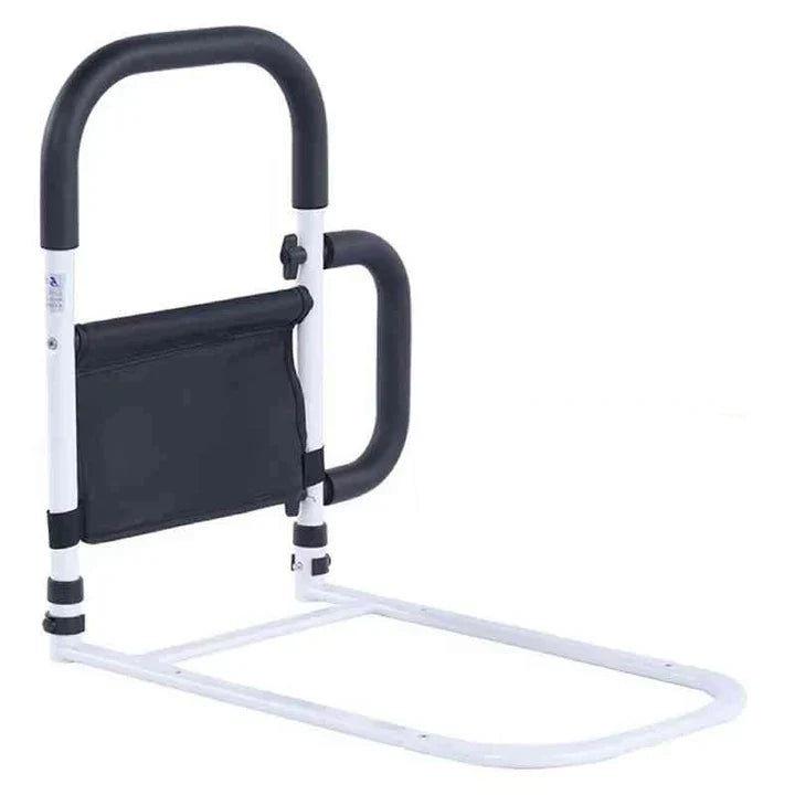 Bedside Assist Rail Reinforced Steel Padded Grip Tool-Free Installation
