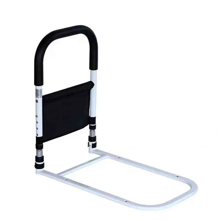 Bedside Assist Rail Reinforced Steel Padded Grip Tool-Free Installation