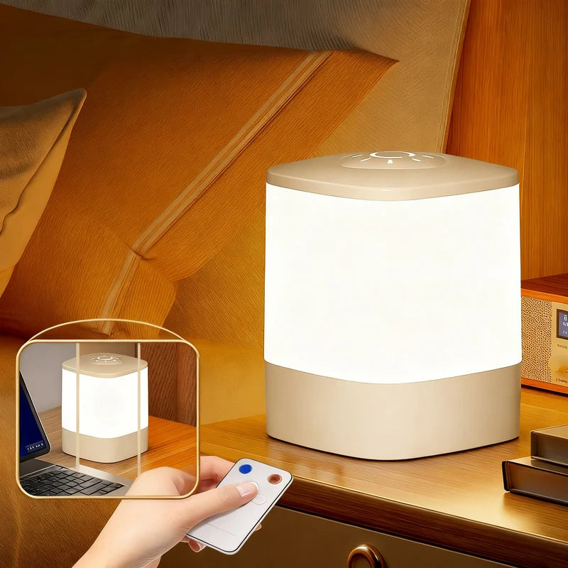 Bedside Lamp Clock Display Touch Dimmable Light