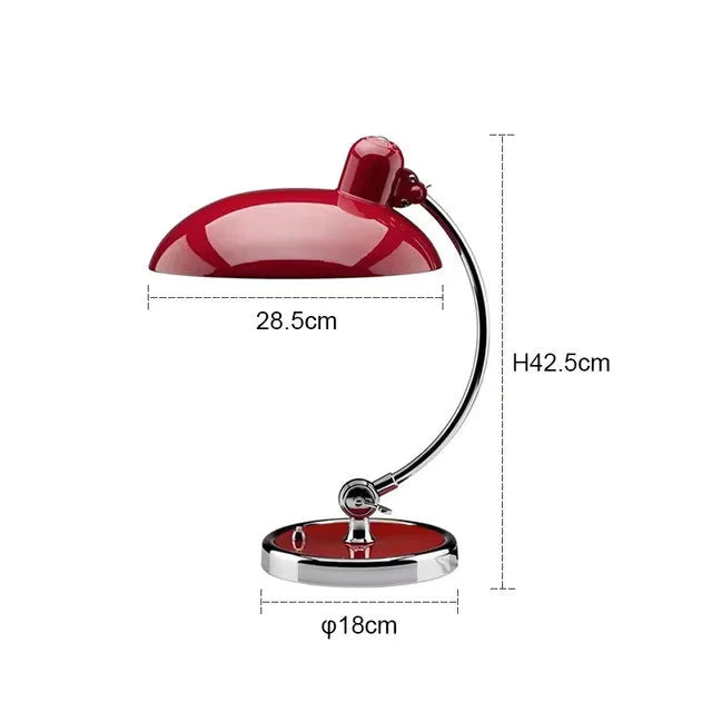 Bedside Table Lamp Single-Curve Arc Weighted Base