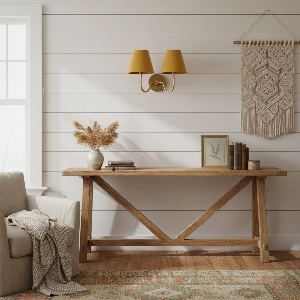 Bedside Wall Light Dimmable Fabric Shade