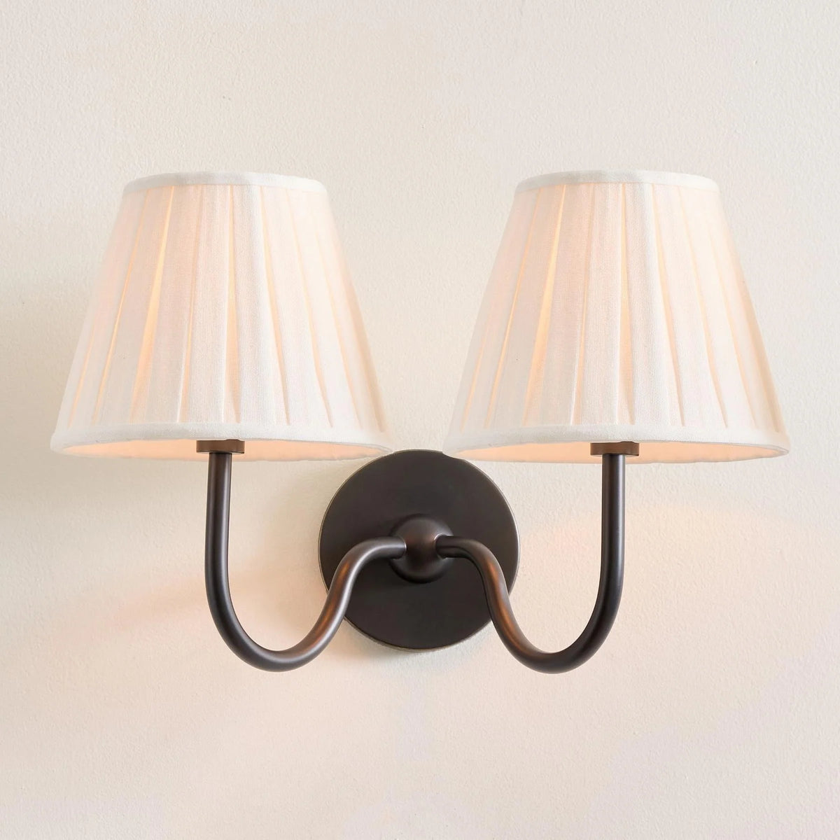 Bedside Wall Light Dimmable Fabric Shade