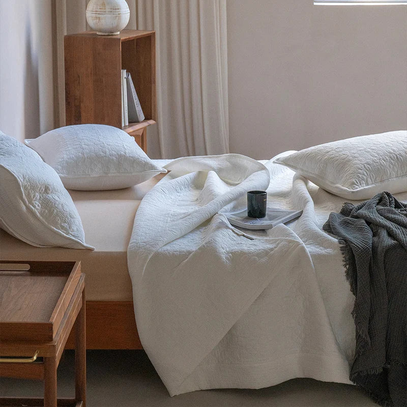 Bedspread Set 100% Cotton Breathable Full Coverage