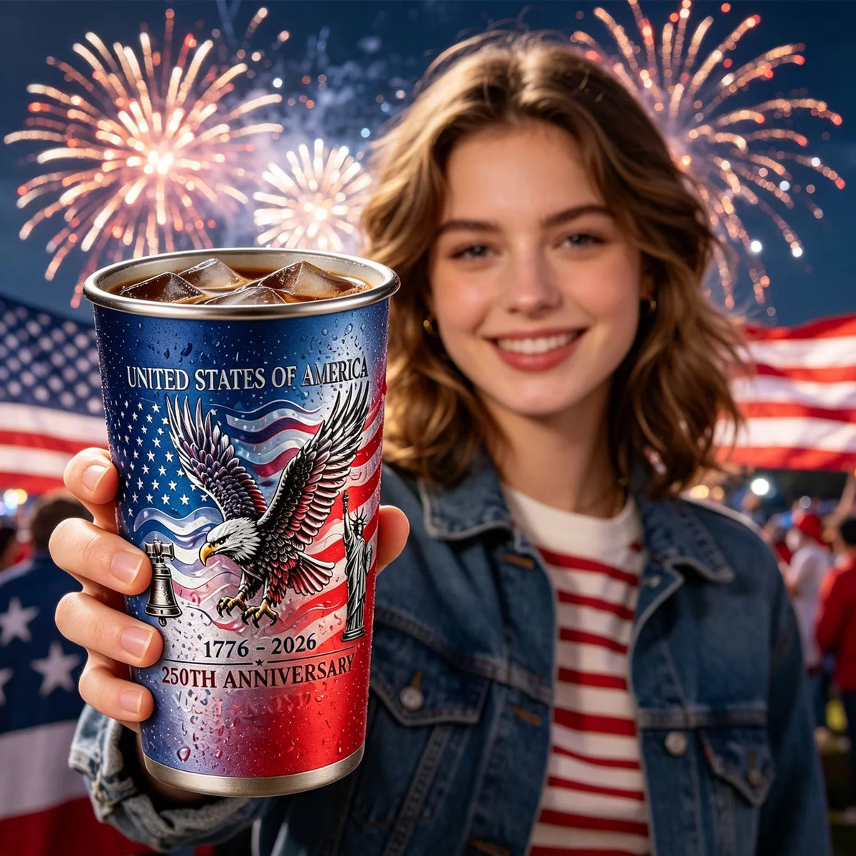 Beer Cup Aluminum Cold-Activated Color-Changing 16 Oz