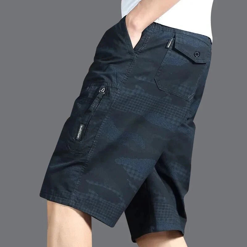 Bermuda Shorts Lightweight Relaxed Fit Zipper Side Pockets