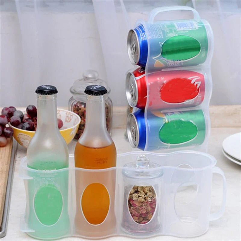Beverage Can Organizer Space-Saving Ventilated Plastic
