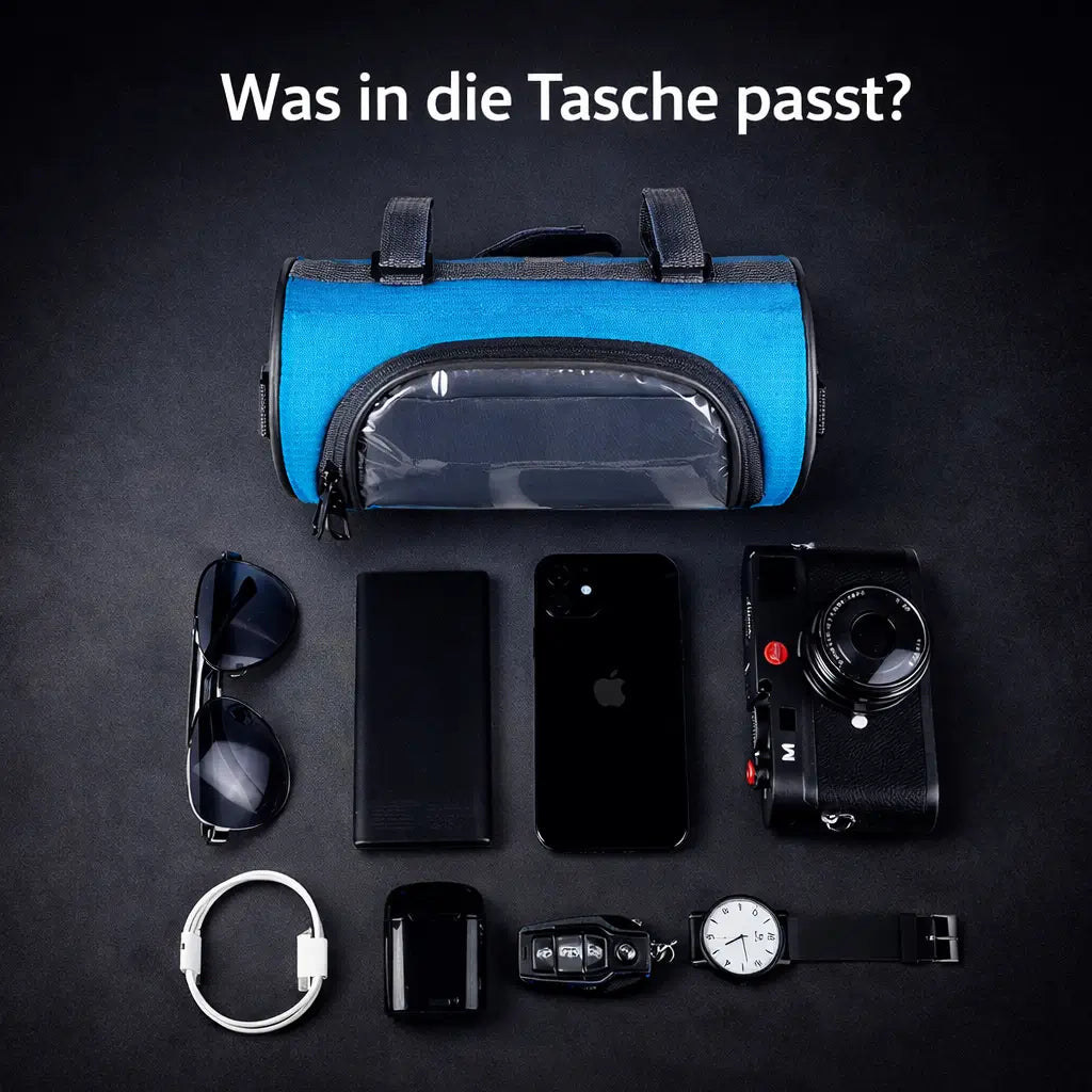 Bicycle Handlebar Bag Touchscreen Phone Holder Moisture-Protective Storage