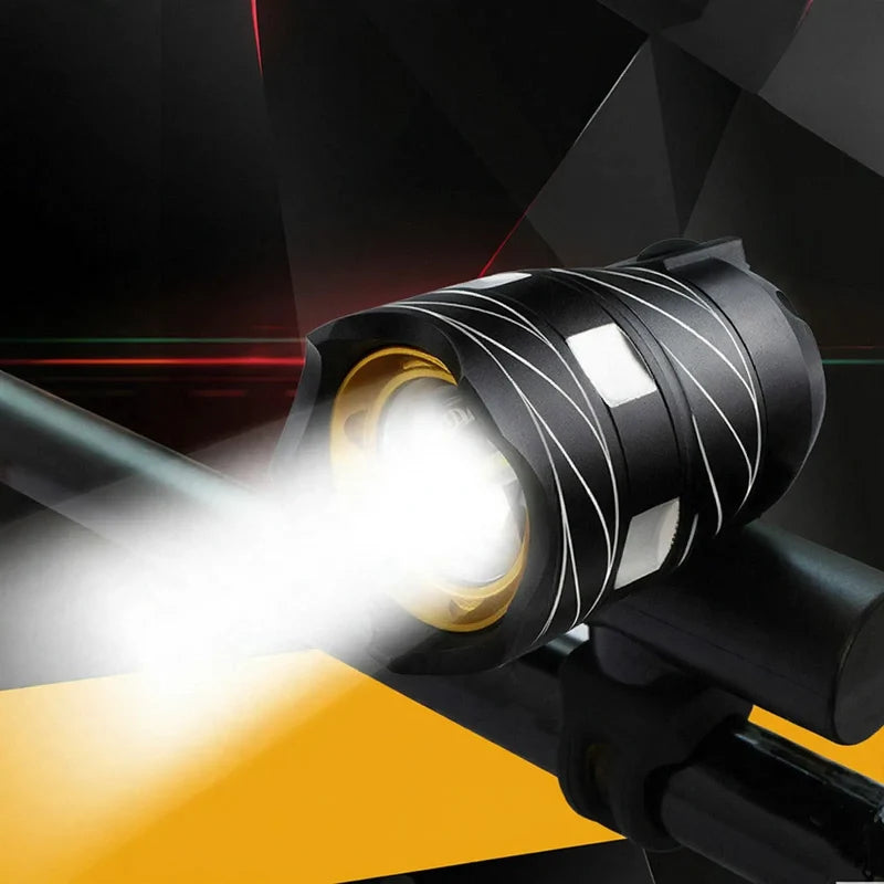 Bicycle Light T6 LED High Beam USB Rechargeable