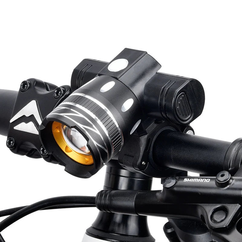Bicycle Light T6 LED USB Rechargeable