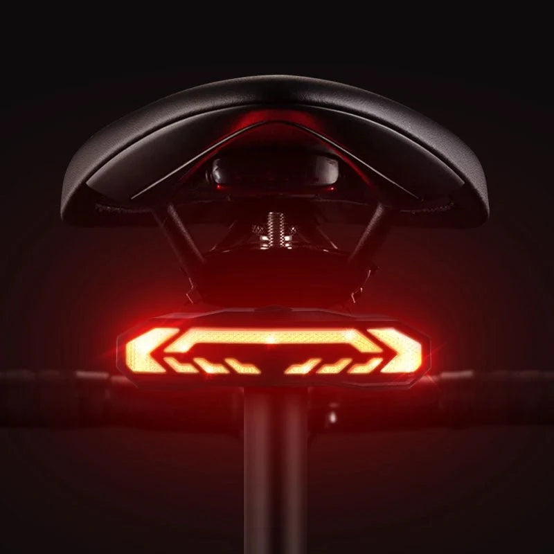 Bicycle Taillight Integrated Theft Alarm USB Rechargeable IP65 Waterproof