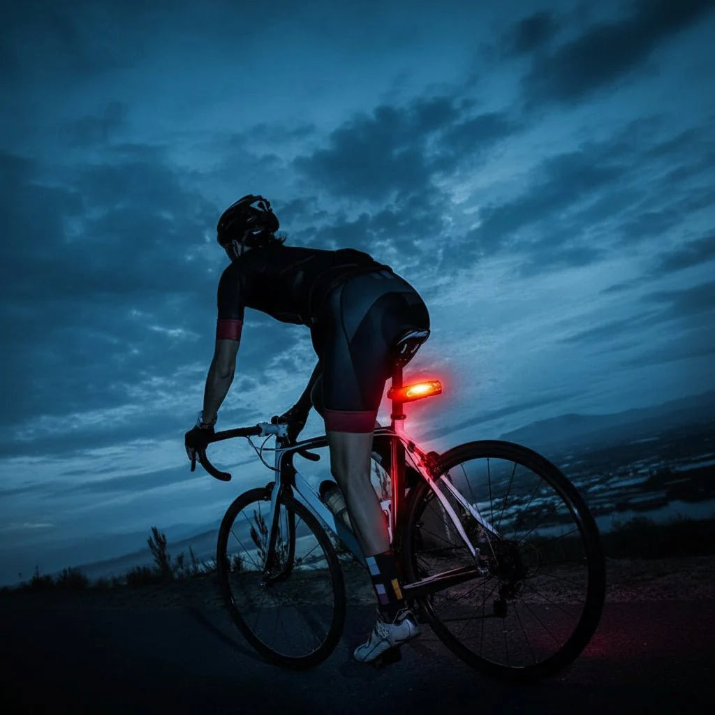 Bicycle Taillight Integrated Theft Alarm USB Rechargeable IP65 Waterproof