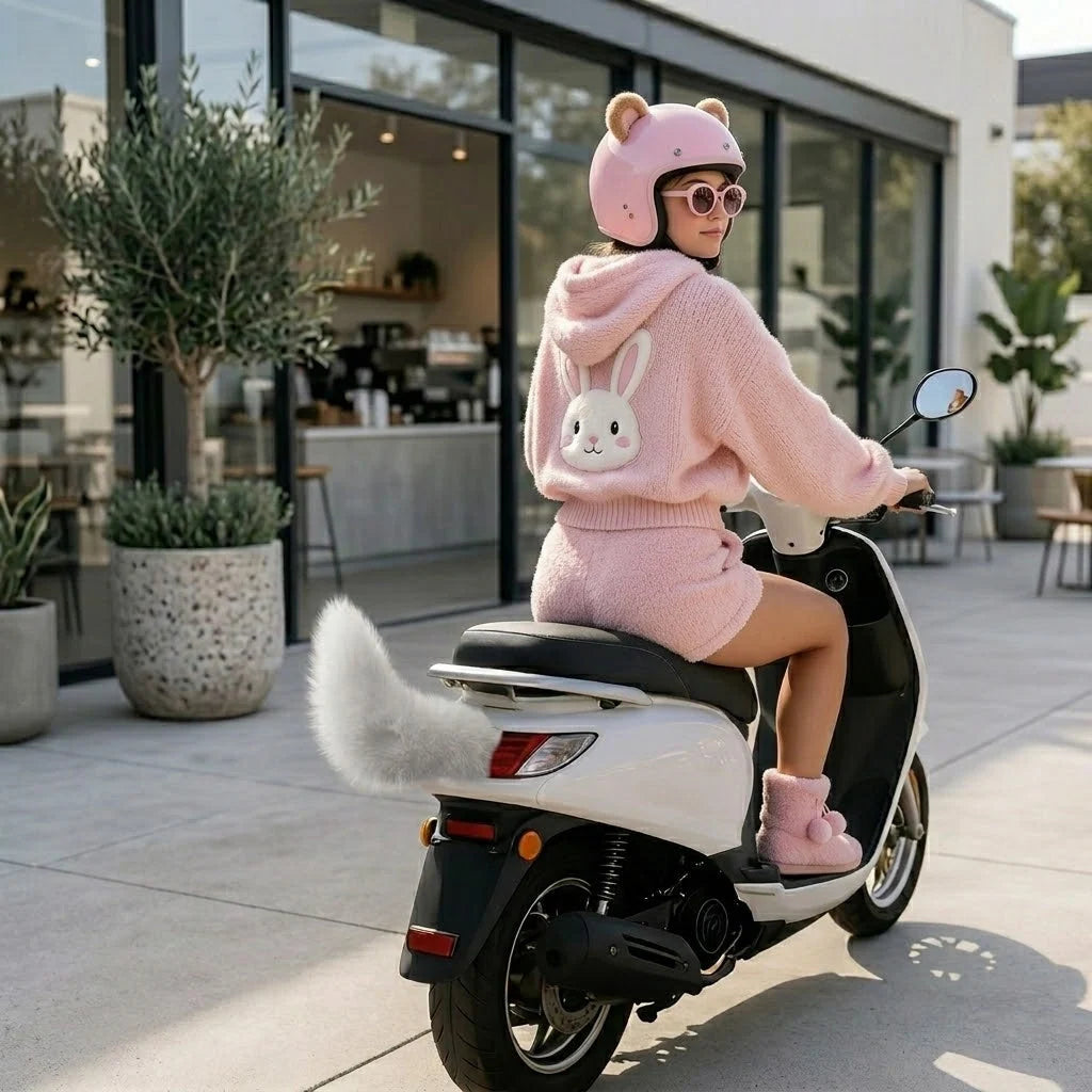 Bike & Scooter Tail Decor Remote-Controlled Moving Plush
