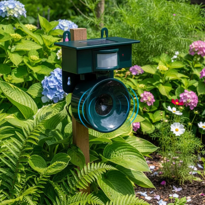 Bird Deterrent Motion-Activated Sound Solar-Powered Weather-Resistant