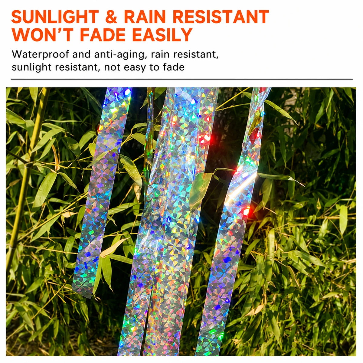Bird Deterrent Tape Holographic Reflective 2 Rolls