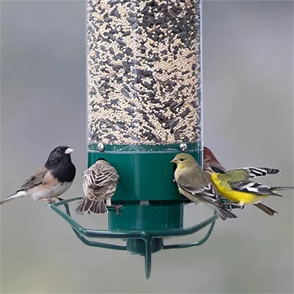 Bird Feeder Weight-Activated Chew-Resistant Metal Tube