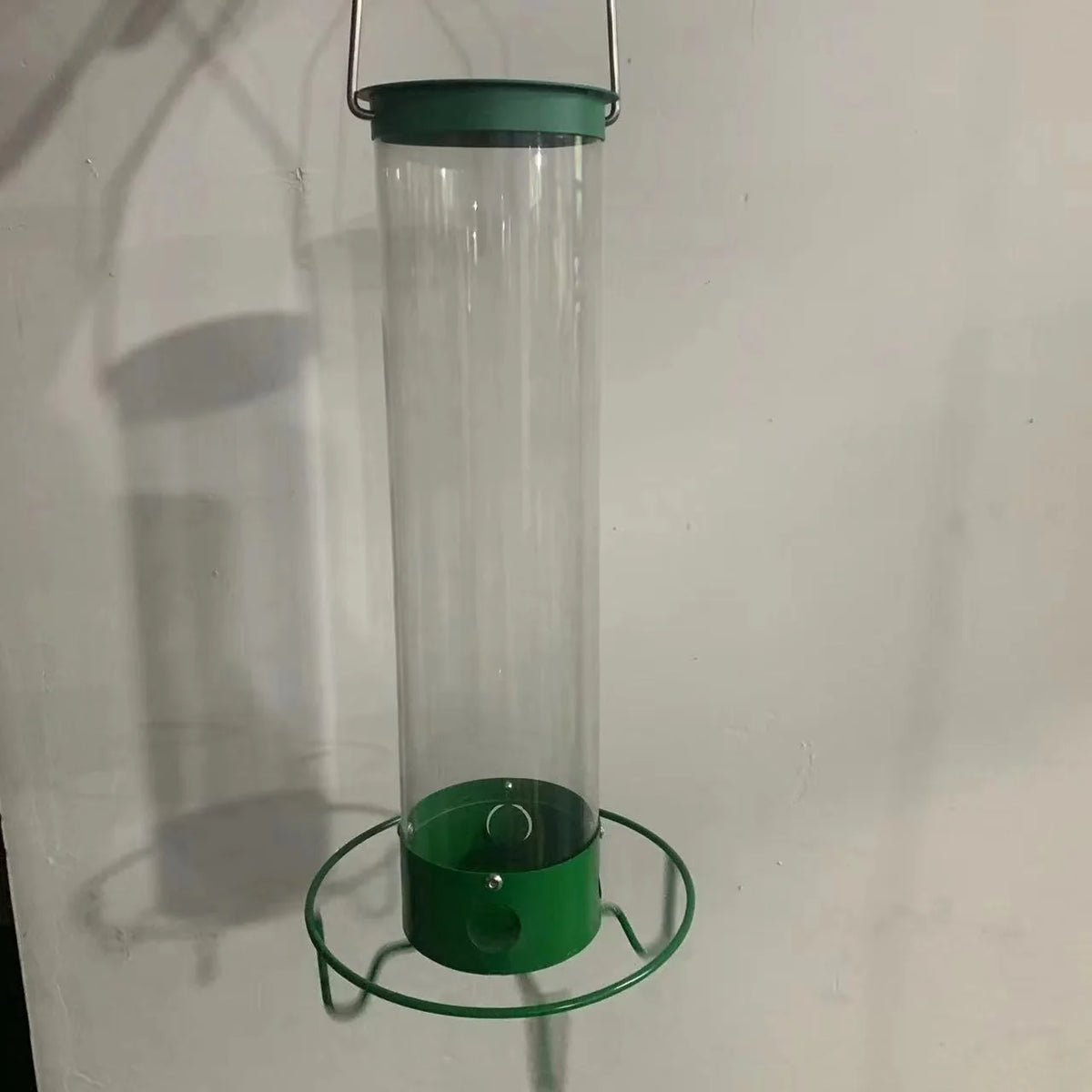 Bird Feeder Weight-Activated Chew-Resistant Metal Tube