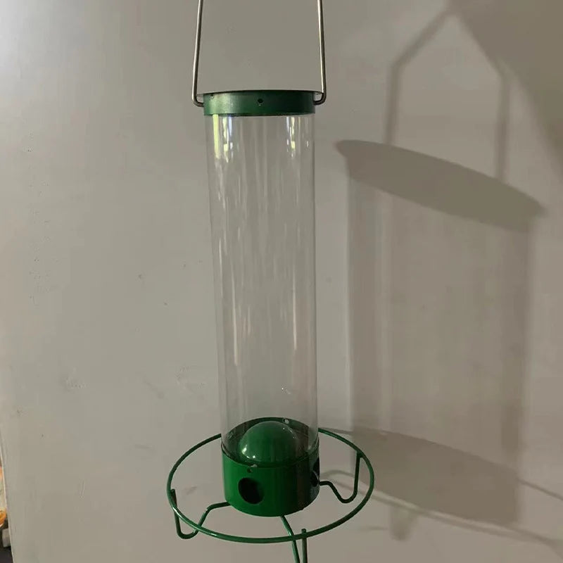 Bird Feeder Weight-Activated Chew-Resistant Metal Tube