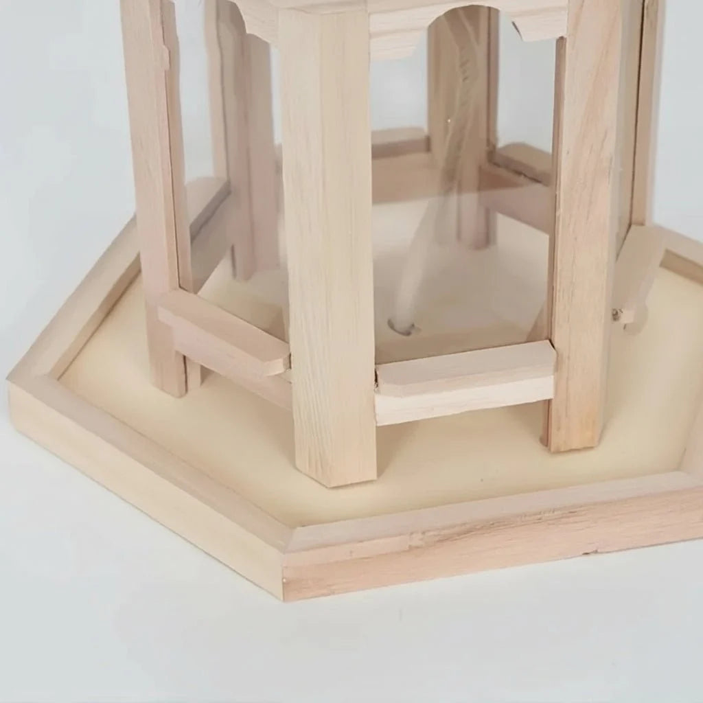 Bird Feeder Wooden Integrated Water System Weather-Resistant
