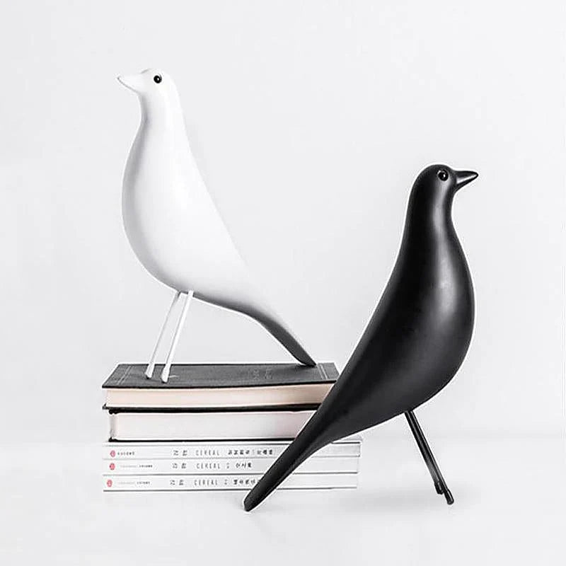 Bird Figurine Ceramic Matte Scandinavian Design