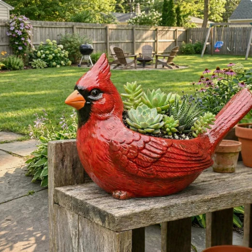 Bird Planter Ceramic Indoor & Outdoor Use