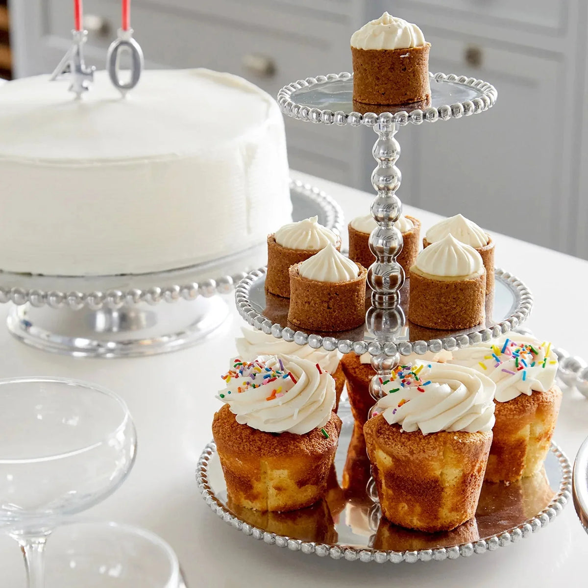Birthday Candle Holder Set Reusable Aluminum Numbers 1–10