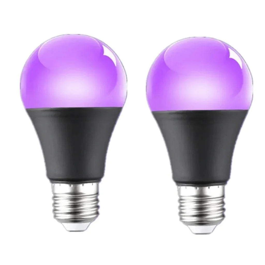 Black Light Bulb UV Purple Glow Fits Standard Socket