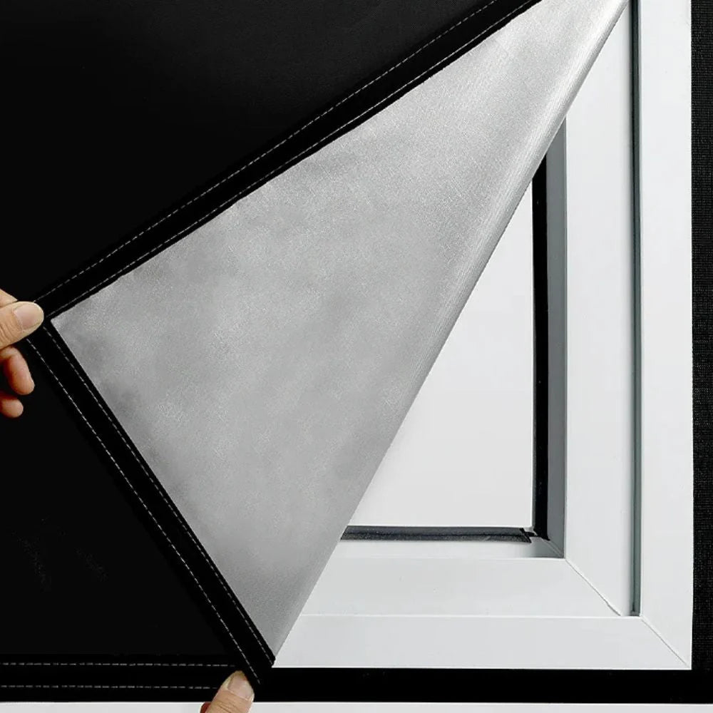 Blackout Window Film Static Cling Matte Black Trim To Fit