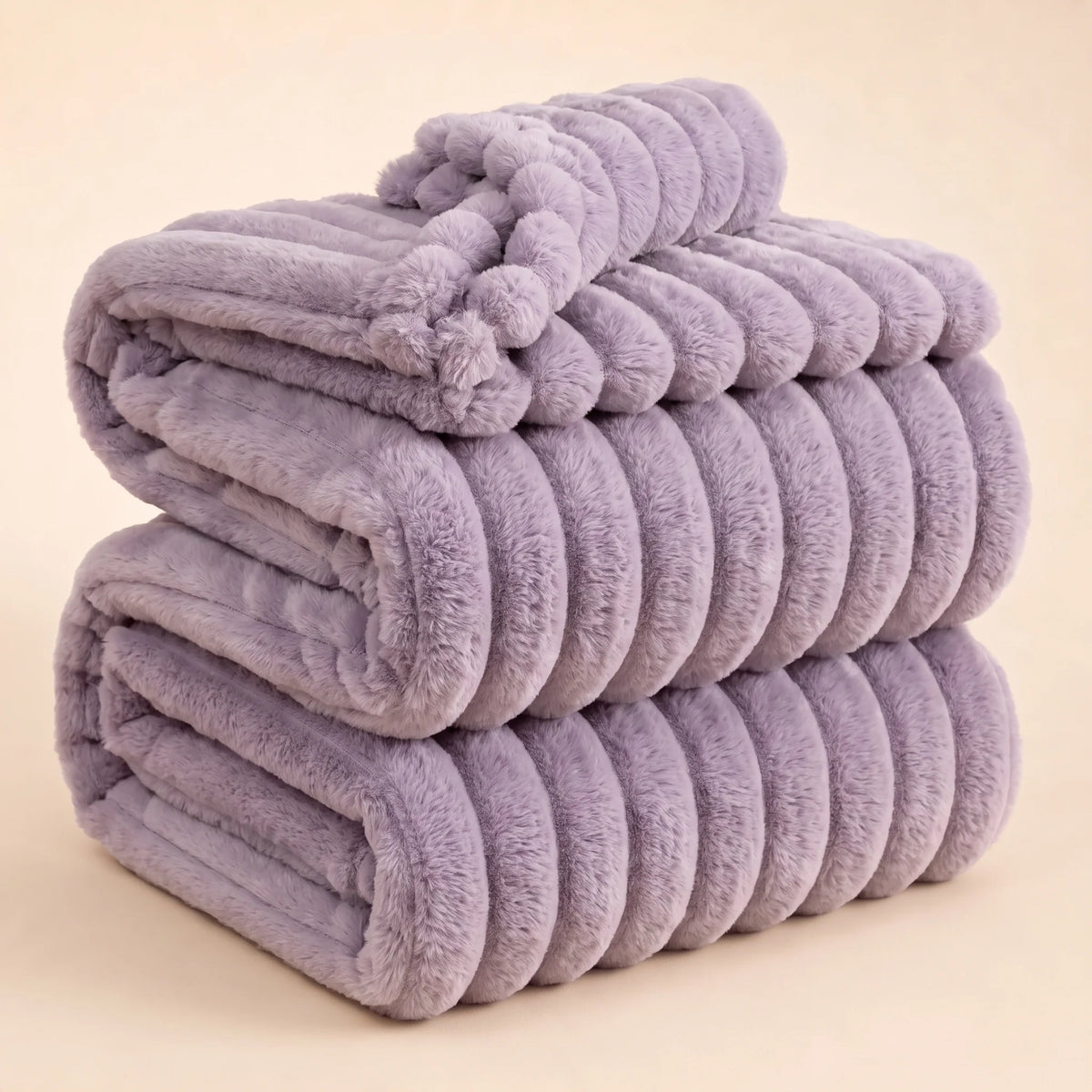 Blanket Cotton Plush Cozy Layer for Bed or Sofa