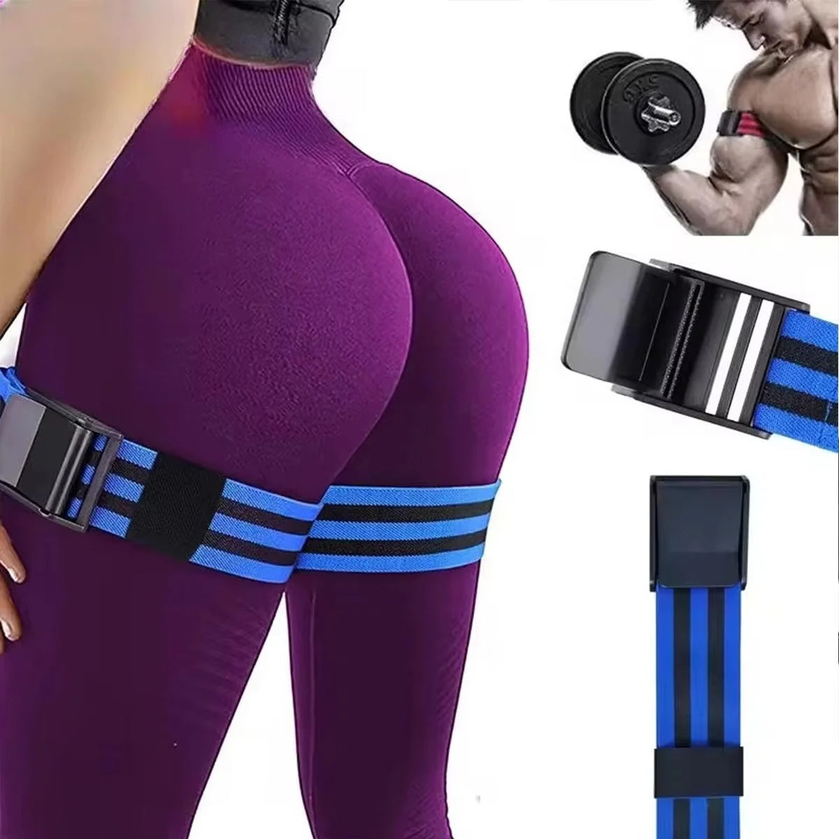 Blood Flow Restriction Bands Adjustable Buckle Retaining Ring